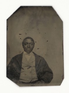 Tintype of a man, 1856-1900. Creator: Unknown.
