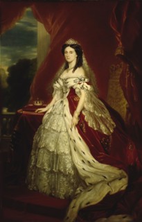 Princess Augusta of Saxe-Weimar-Eisenach (1811-1890), Queen of Prussia, ca 1859. Creator: Winterhalter, Franz Xaver, School of  .