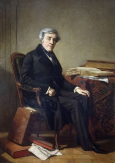 Portrait of Jules Michelet (1798-1874) , ca 1865. Creator: Couture, Thomas (1815-1879).