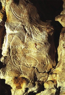 Der Sorcerer of Le Gabillou  , ca 17,200 BP. Creator: Art of the Upper Paleolithic.