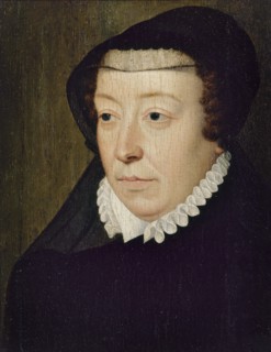 Portrait of Catherine de' Medici (1519-1589), 1565. Creator: Clouet, François, (School)  .