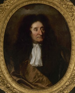 Portrait of Jean de La Fontaine (1621-1695), c. 1680. Creator: Rigaud, Hyacinthe François Honoré (1659-1743).