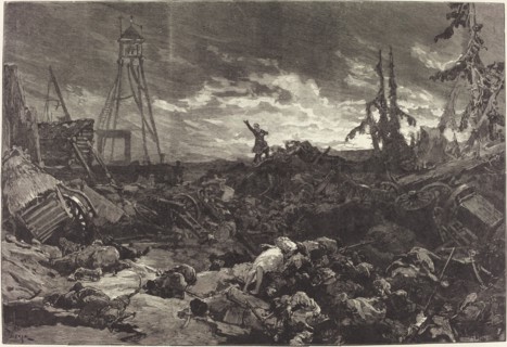 Michel Strogoff au Théâtre du Chatelet, 1880. Creator: Daniel Urrabieta Vierge.