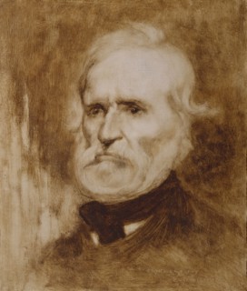 Portrait of Louis-Auguste Blanqui (1805-1881), c. 1880. Creator: Carrière, Eugène (1849-1906).