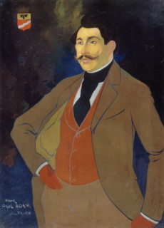 Portrait of the novelist Paul Adam (1862-1920), c. 1900. Creator: Feure, Georges de  .
