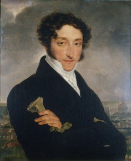 Portrait of the author Charles Nodier (1780-1877), c. 1830. Creator: Anonymous.