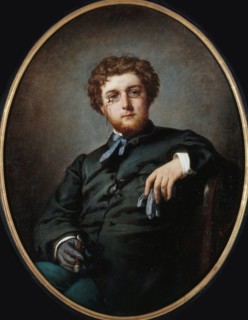 Portrait of the composer Georges Bizet (1838-1875), ca 1865. Creator: Giacomotti, Felix Henri (1828-1909).