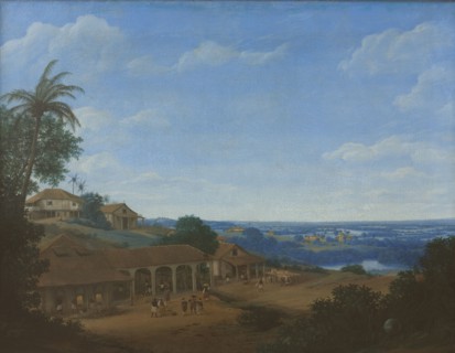 Landscape in Brazil with Sugar Plantation, 1660. Creator: Post, Frans Jansz. (1612-1680).