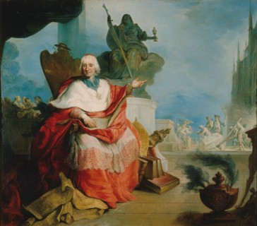 Portrait of Cardinal Louis Antoine de Noailles (1651-1729), 1729. Creator: Anonymous.