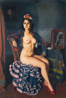 La Bella Oterito (La Oterito in her dressing room) , 1936. Creator: Zuloaga y Zabaleto, Ignacio (1870-1945).