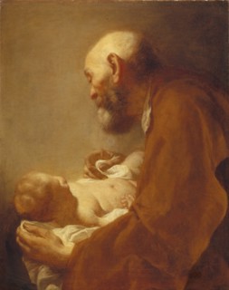 Saint Simon with the Christ Child, 18th century. Creator: Angeli, Giuseppe (1712-1798).