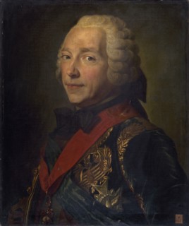 Portrait of Charles Louis Auguste Fouquet, duc de Belle-Isle (1684-1761). Creator: La Tour, Maurice Quentin de (1704-1788).