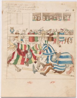 Freydal, The Book of Jousts and Tournaments of Emperor Maximilian I: Combats...,Plate 40, c1515. Creator: Unknown.