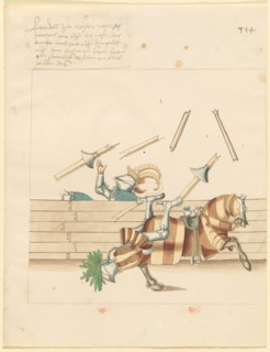 Freydal, The Book of Jousts and Tournament of Emperor Maximilian I: Combats..., Plate 102, c1515. Creator: Unknown.