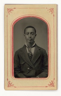 Tintype of a man, 1856-1900. Creator: Unknown.