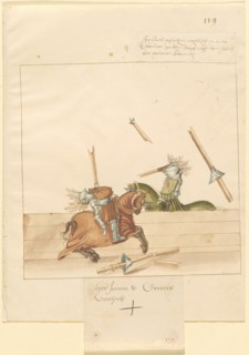 Freydal, The Book of Jousts and Tournament of Emperor Maximilian I: Combats..., Plate 107, c1515. Creator: Unknown.