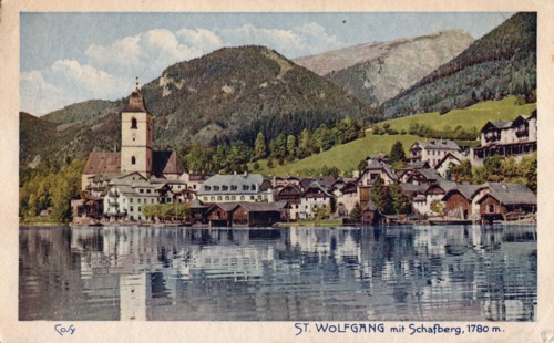 St Wolfgang mit Schafberg, 1933. Creator: Unknown.