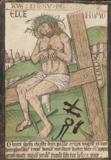 Album with Twelve Engravings of The Passion, a Woodcut of Christ as the Man o..., late 15th century. Creator: Israhel van Meckenem.