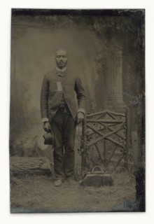 Tintype of a man, 1856-1900. Creator: Unknown.
