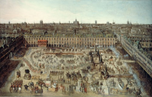 Celebration of the wedding contract between Louis XIII and Anne of Austria..., 1612. Creator: Anonymous.