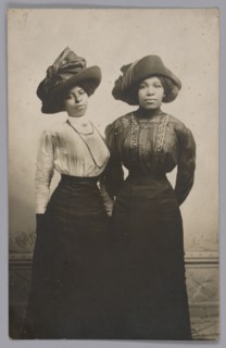 Photographic postcard of Harriet Tubman's great nieces, Eva and Alida Stewart, ca. 1910-1914. Creator: Unknown.