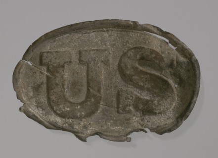 Civil War-era belt buckle from Point of Pines Plantation, ca. 1860. Creator: Unknown.