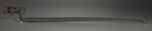 Socket bayonet modified with a hooked tip, 1861-1865. Creator: Unknown.