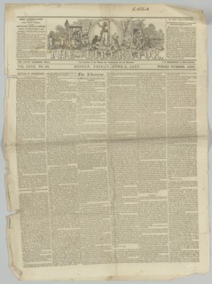The Liberator, Vol. XXVII, No. 23, June 5, 1857. Creator: Unknown.
