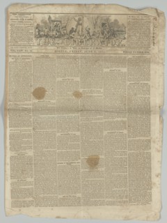 The Liberator, Vol. XXIV, No. 23, June 9, 1854. Creator: Unknown.