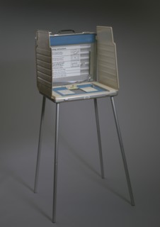 Voting machine used in the 2000 Presidential election, ca. 1990. Creator: Unknown.