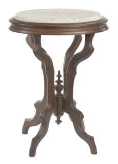 Marble-top table from the home of Robert Smalls, 1870s. Creator: Unknown.