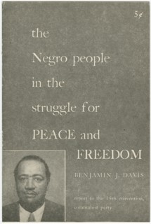 The Negro People in the Struggle for Peace and Freedom, 1951. Creator: Unknown.
