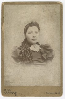 Cabinet card of an unidentified member of the Vass family, 1880-1917. Creator: Sidney Rufus Alley.