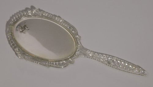 Hand mirror from Mae's Millinery Shop, 1941-1994. Creator: Unknown.