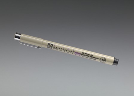 Micron pen used by architect Michael Marshall, ca. 2013. Creator: Sakura Color Products Corporation.