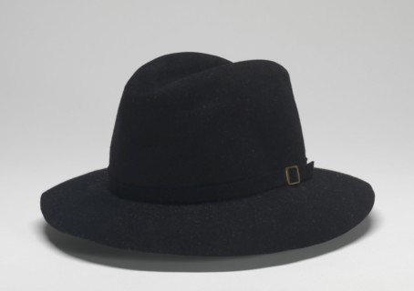 Fedora worn by Michael Jackson during Victory tour, 1984. Creator: Maddest Hatter.