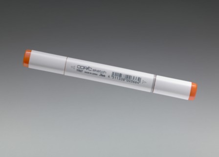 Orange copic sketch marker used by architect Michael Marshall, ca. 2013. Creator: Too Corporation.