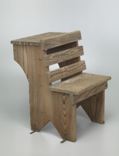 Wooden school desk from Bethel Evangelical Lutheran Church and School, 1925-1963. Creator: Unknown.