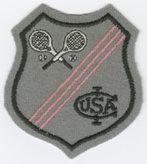 Patch for the International Lawn Tennis Club of the United States, 1980. Creator: Unknown.