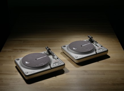 Turntable used by Grand Wizzard Theodore, 2000s. Creator: Vestax.