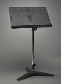 Music stand used by Ginger Smock, late 20th century. Creator: Belmonte.