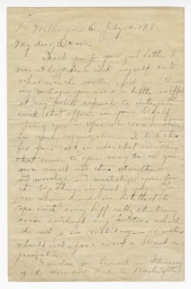 Letter to Oscar W. Price from Colonel Charles Young, July 14, 1918. Creator: Charles Young.