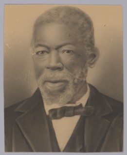 Photographic crayon portrait of Squire May, late 19th century. Creator: Unknown.