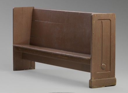 Church pew from the Twelfth Baptist Church of Boston, mid 19th century. Creator: Unknown.