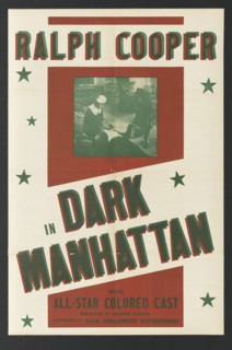Poster for Dark Manhattan, 1937. Creator: Unknown.
