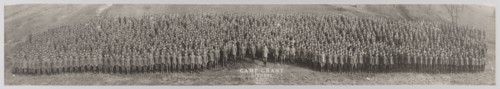 Framed panoramic photograph of Camp Grant officers, November 7, 1917. Creator: Unknown.