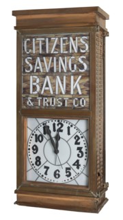 Clock used by the Citizen's Savings and Trust Company, 1920-2013. Creator: Unknown.