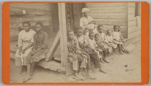 No. 615, 'The Way the Negro Race is Dying Out: Mrs. Whitaker and her Children', 1871-1896. Creator: J. A. Palmer.