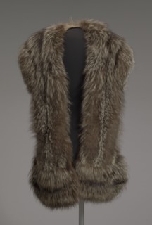 Fox fur stole designed by Lustick Furriers from Mae's Millinery Shop, 1941-1994. Creator: Lustick Furriers.