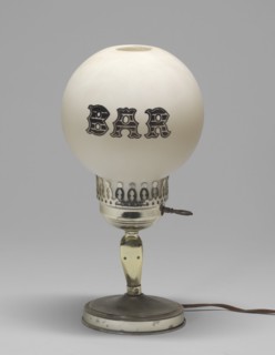 Lamp from Muse Bar, the home bar of Isaiah Muse, 1970s. Creator: Unknown.